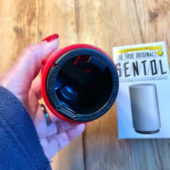NWT Sentol The True Original Push Down Beer Opener - Red - Picture 4 of 5